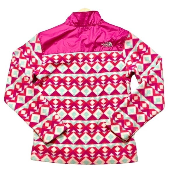 NWOT The North Face Girl’s Tundra Fleece Aztec Print Pullover - Picture 4 of 4